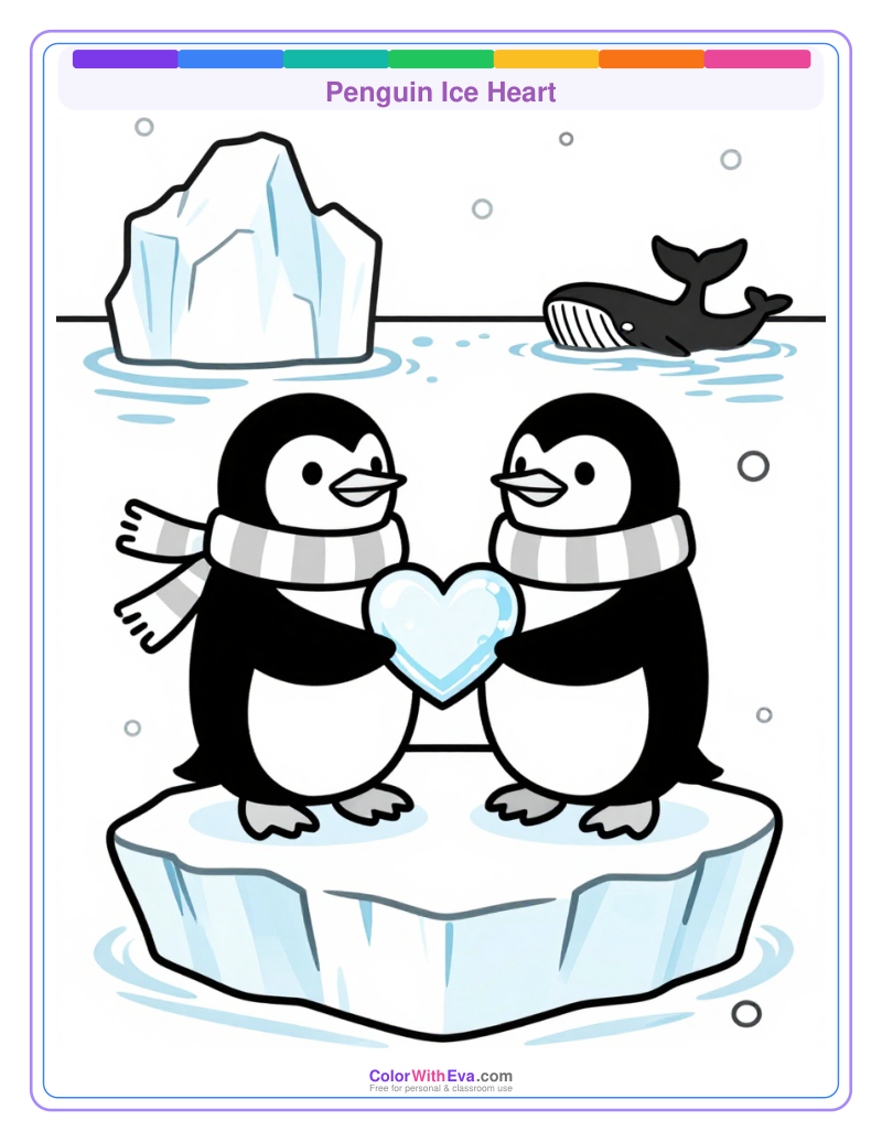 Penguin Ice Heart preview
