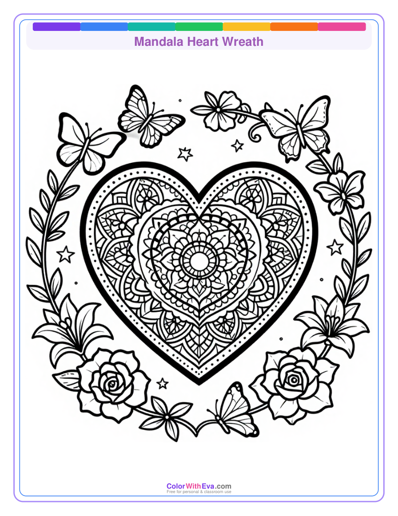 Mandala Heart Wreath thumbnail