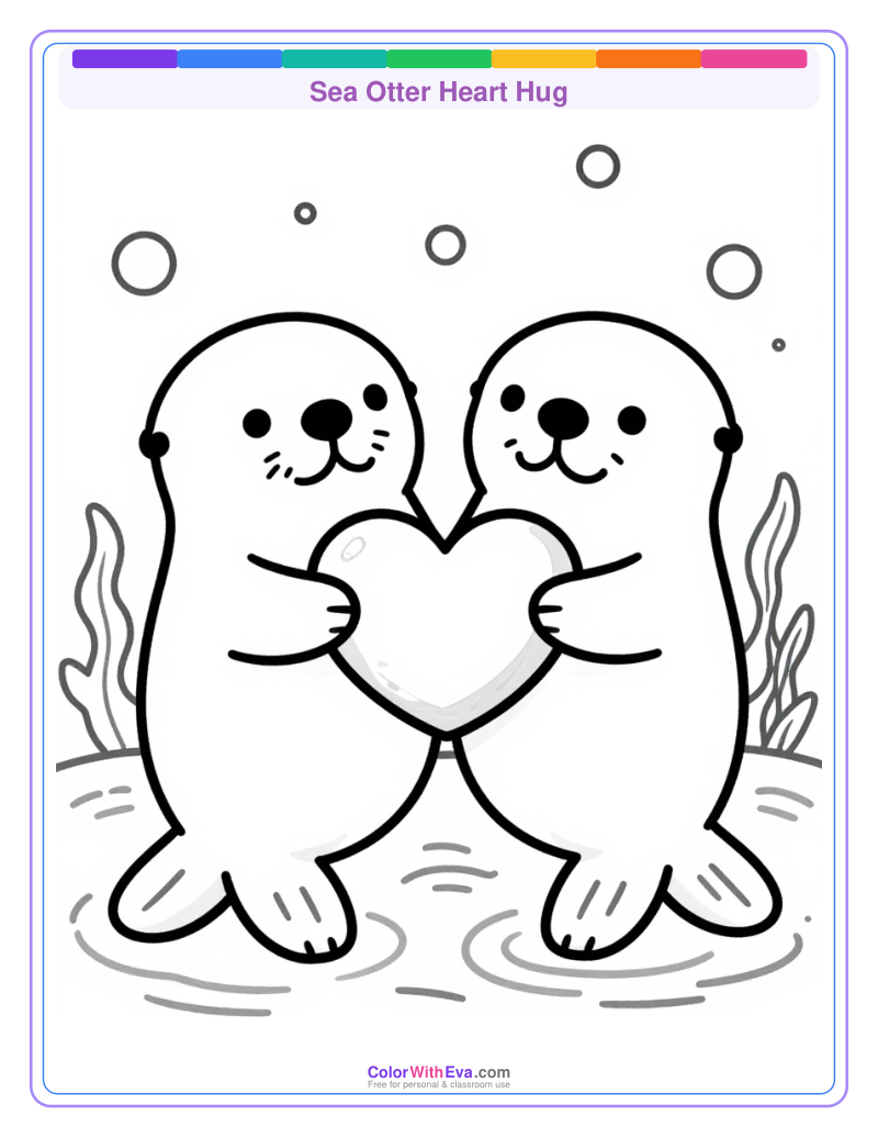 Sea Otter Heart Hug preview