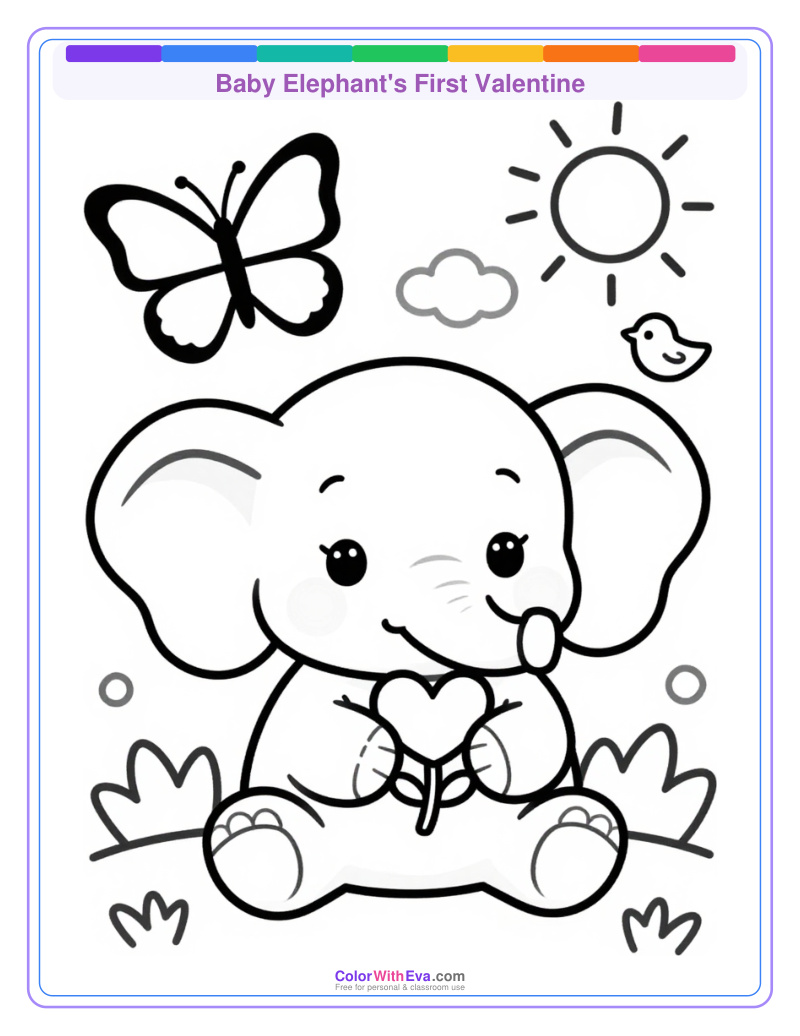 Baby Elephant's First Valentine thumbnail
