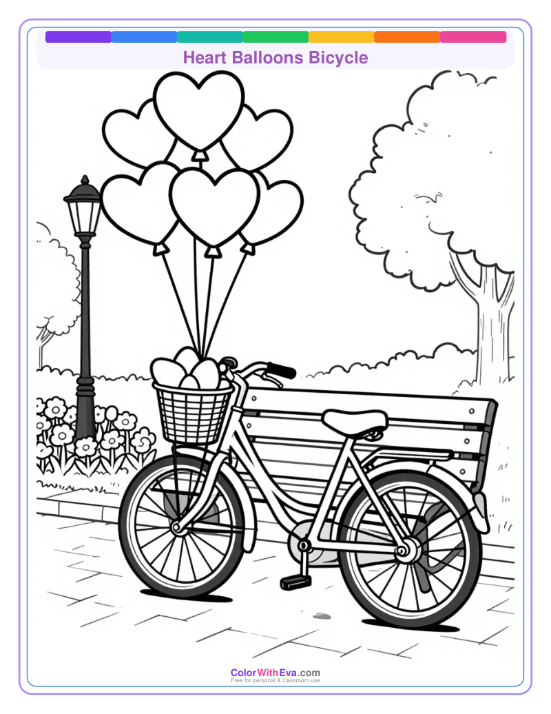 Heart Balloons Bicycle preview