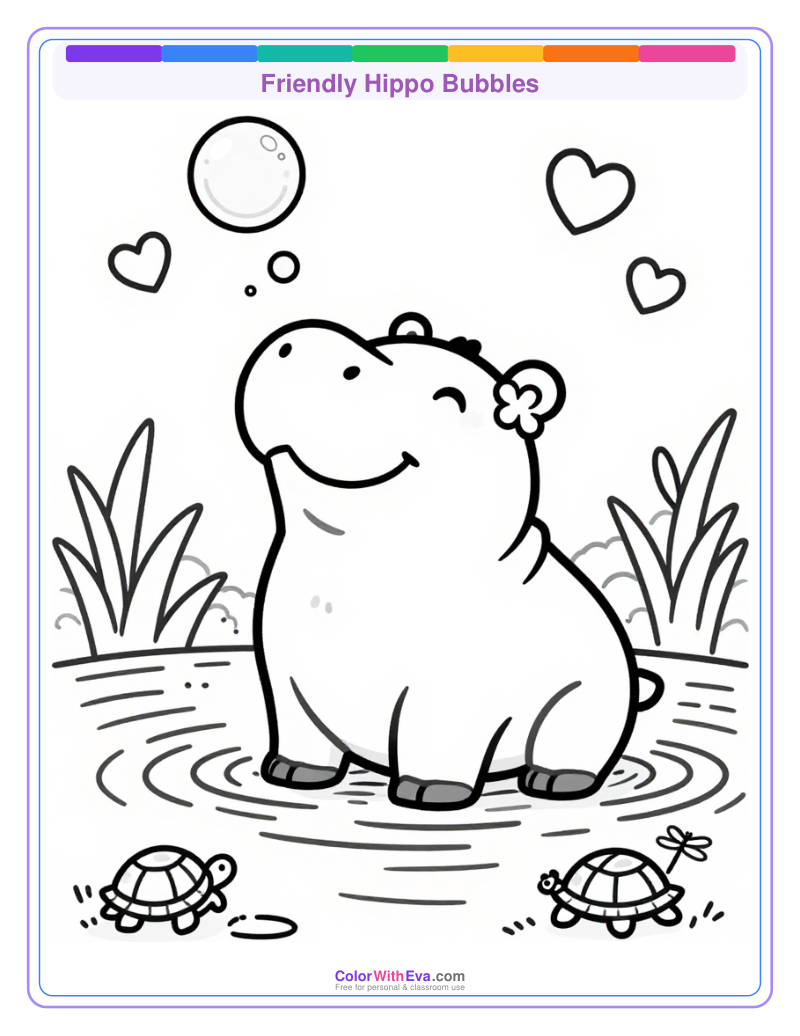 Friendly Hippo Bubbles preview