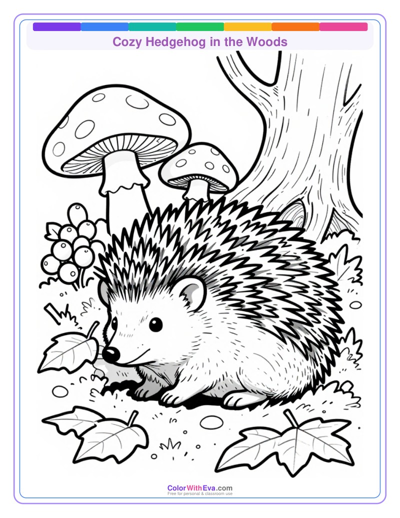 Cozy Hedgehog in the Woods preview