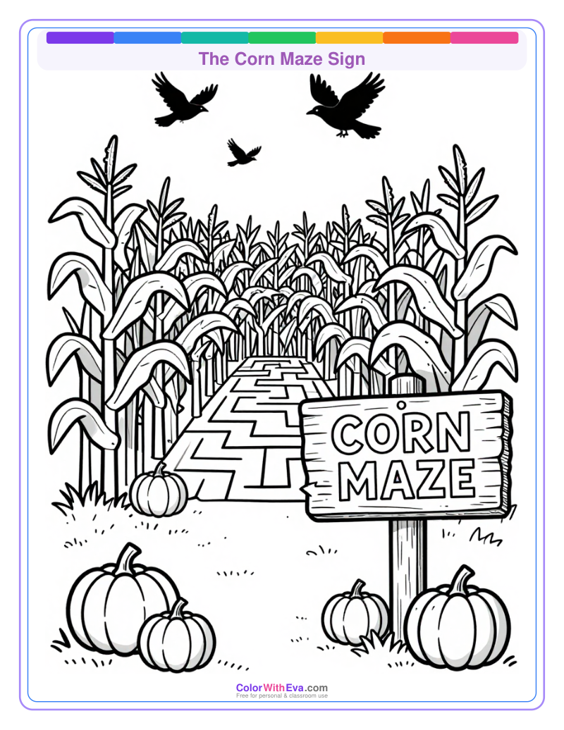 The Corn Maze Sign preview