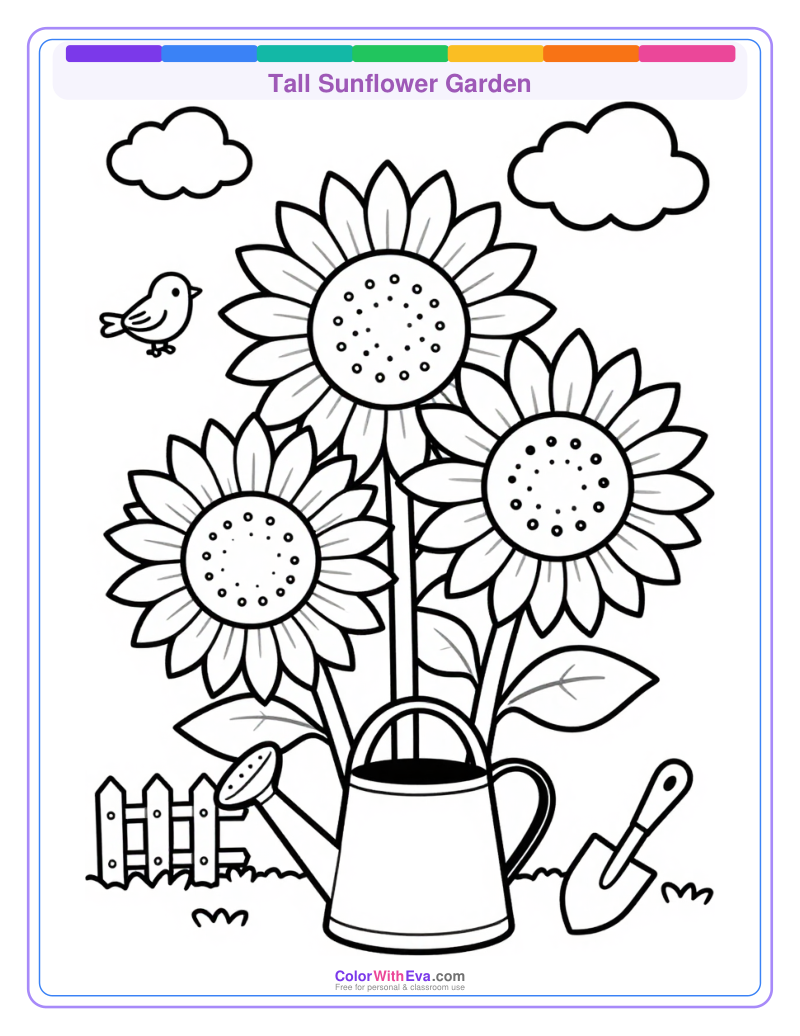 Tall Sunflower Garden preview