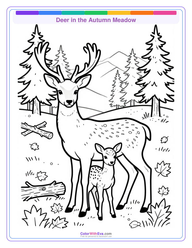 Deer in the Autumn Meadow preview