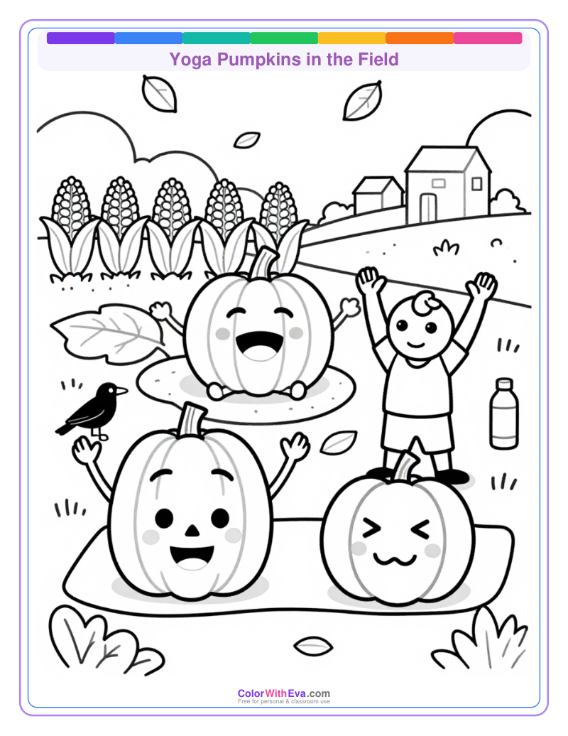 Yoga Pumpkins in the Field preview
