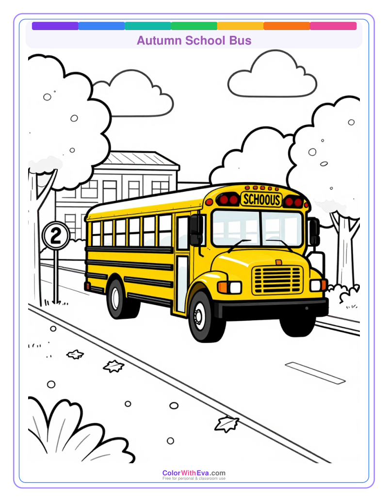 Autumn School Bus preview