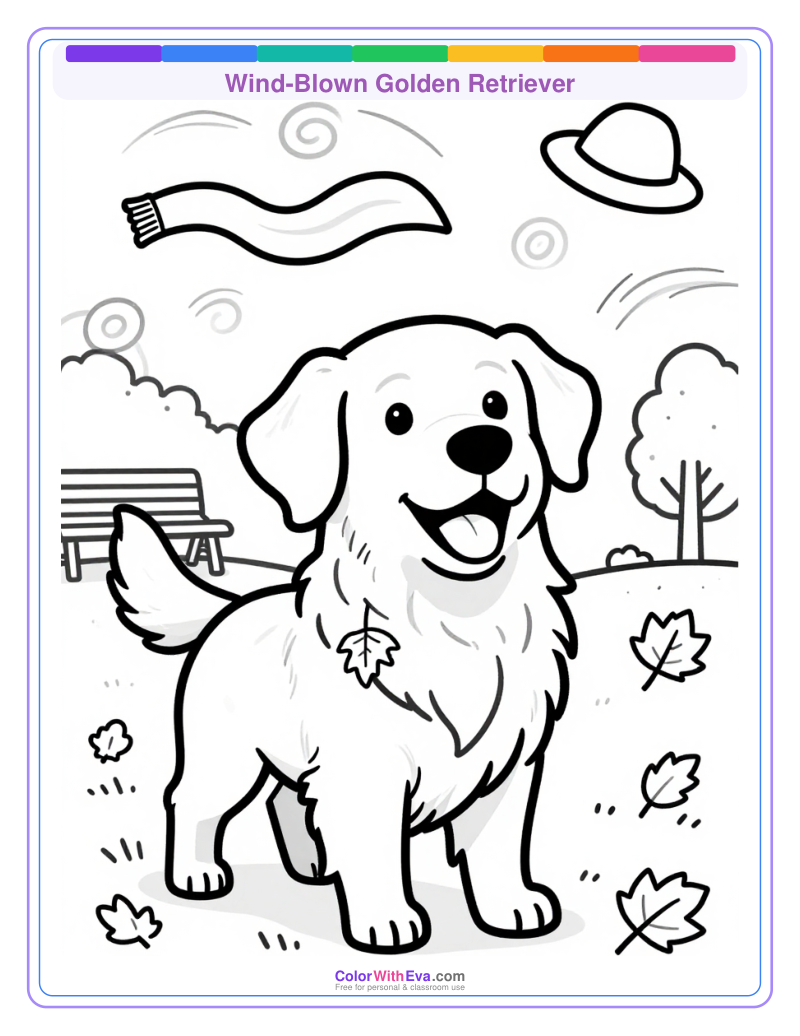 Wind-Blown Golden Retriever preview