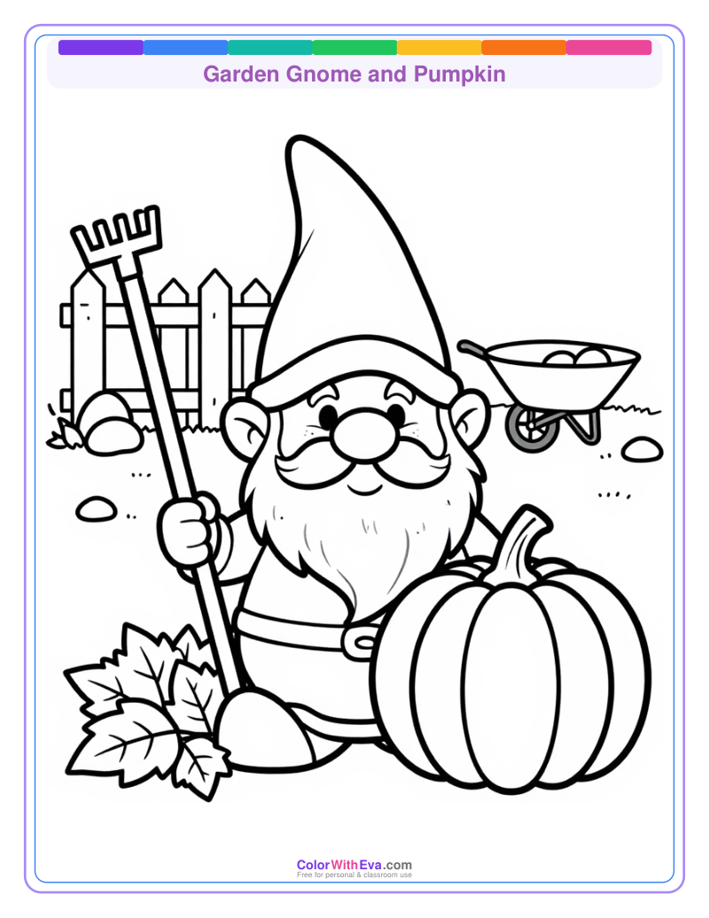 Garden Gnome and Pumpkin preview