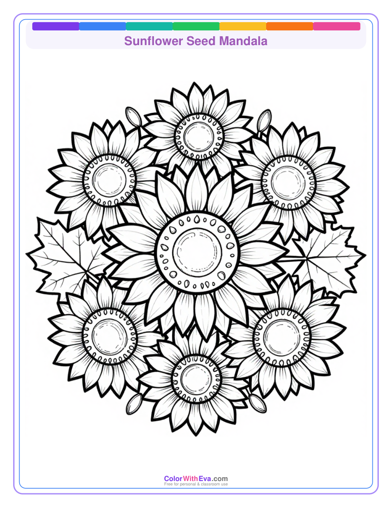 Sunflower Seed Mandala preview