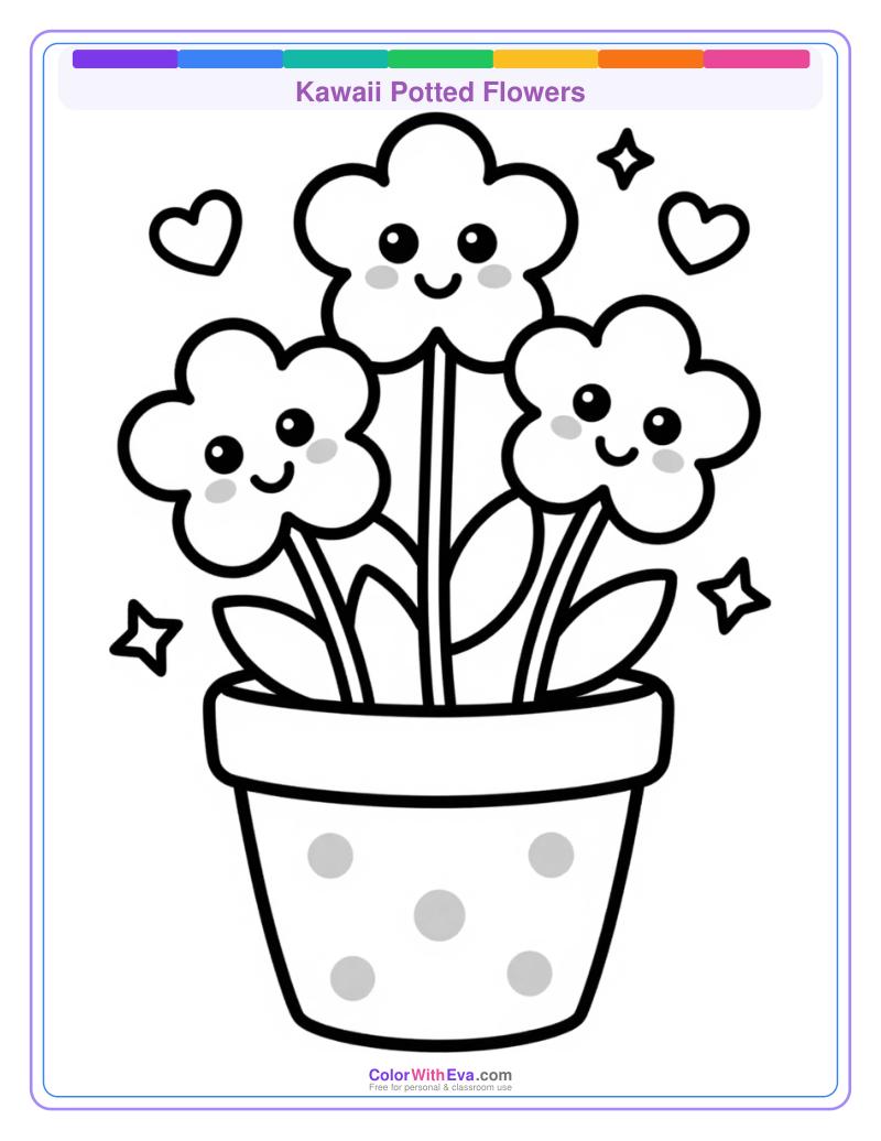 Kawaii Potted Flowers preview