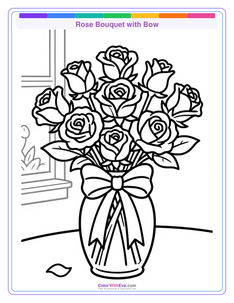 Rose Bouquet with Bow preview