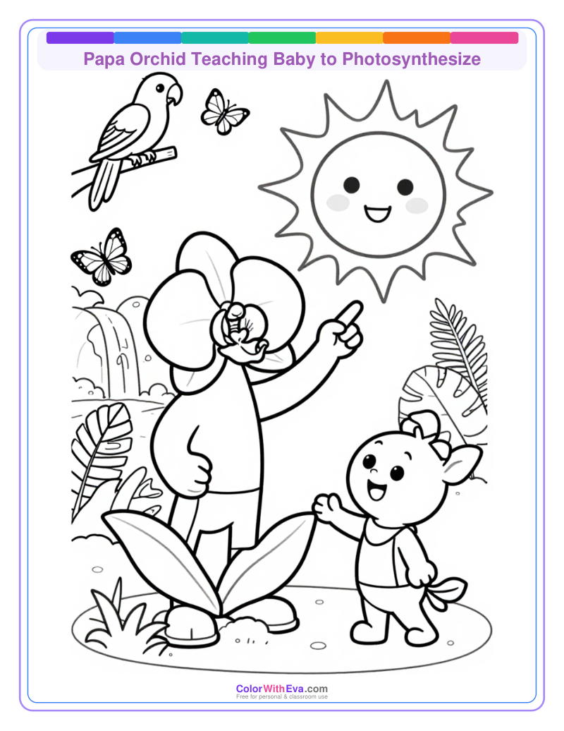 Papa Orchid Teaching Baby to Photosynthesize thumbnail