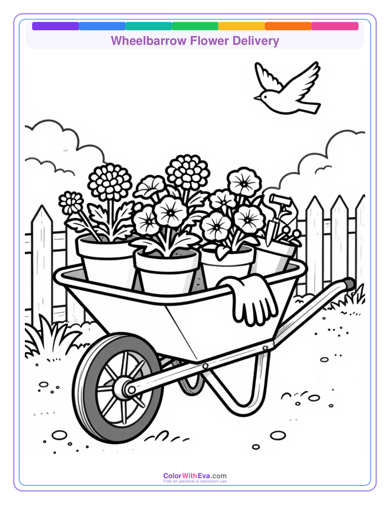 Wheelbarrow Flower Delivery preview