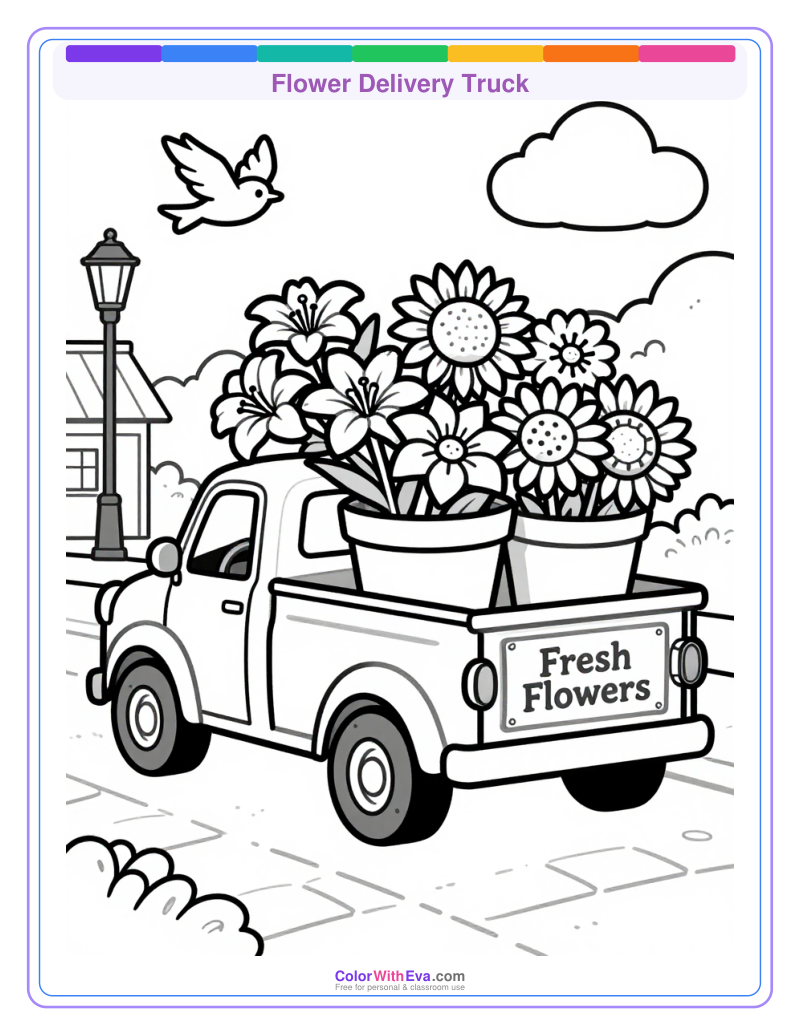 Flower Delivery Truck preview