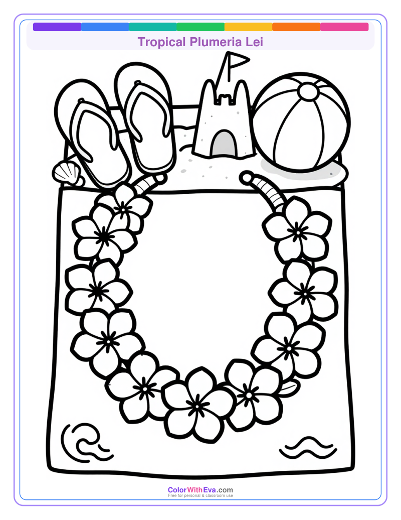 Tropical Plumeria Lei preview