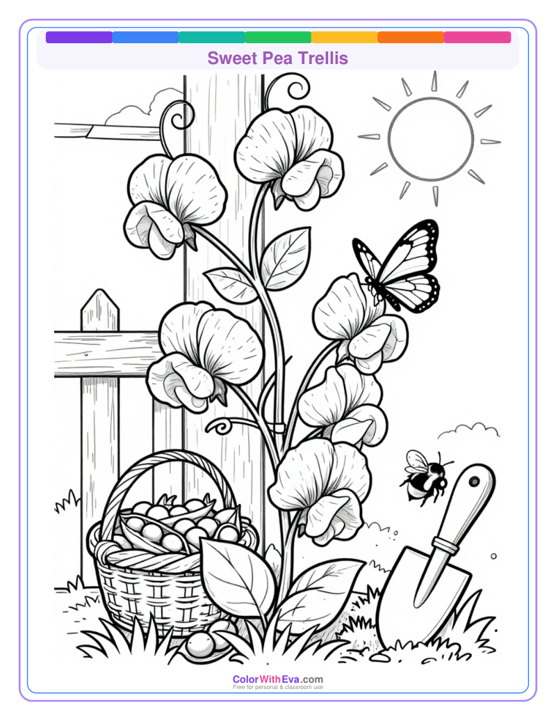 Sweet Pea Trellis preview