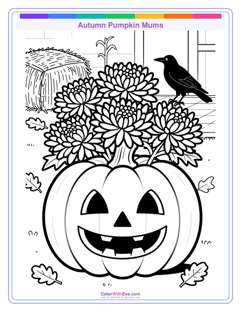 Autumn Pumpkin Mums preview