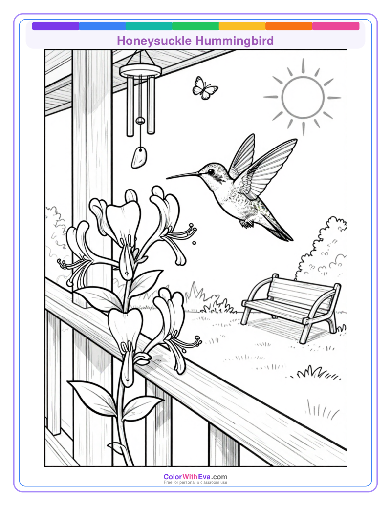 Honeysuckle Hummingbird preview
