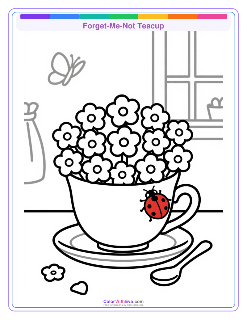 Forget-Me-Not Teacup preview