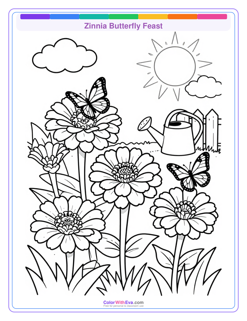 Zinnia Butterfly Feast preview