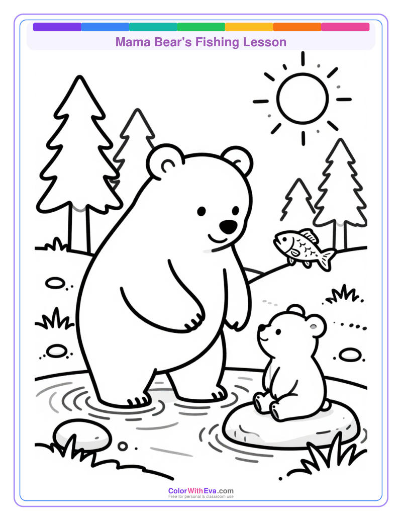 Mama Bear's Fishing Lesson thumbnail