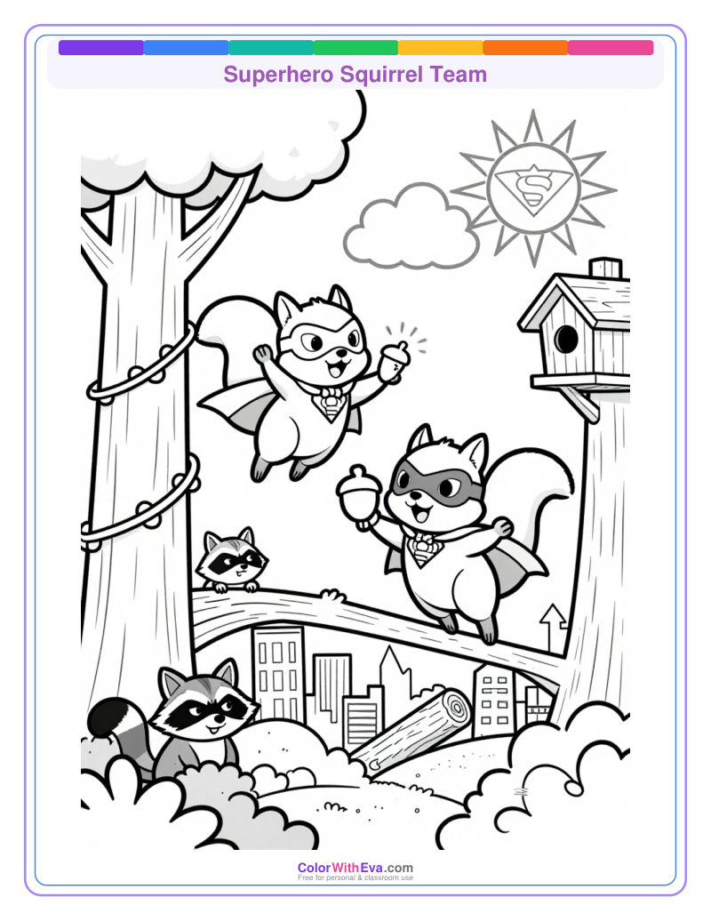 Superhero Squirrel Team thumbnail