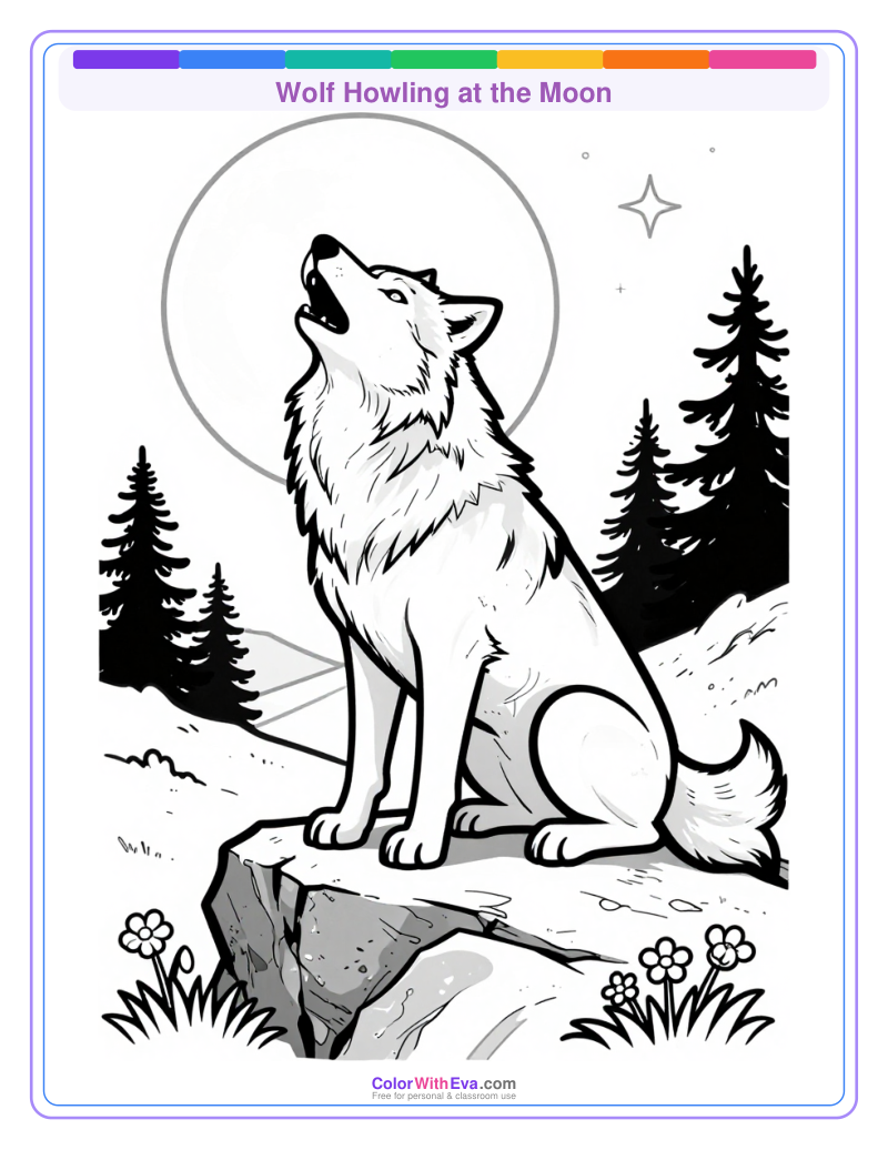 Wolf Howling at the Moon preview