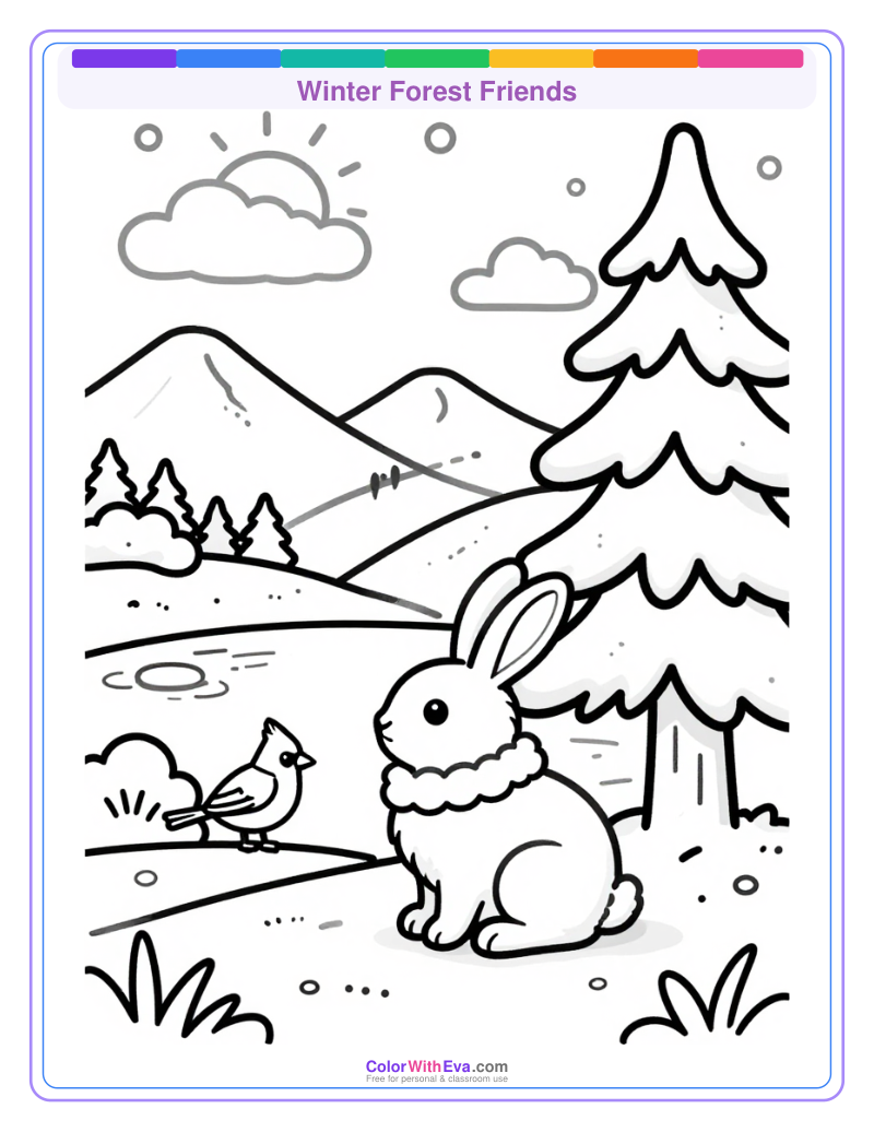 Winter Forest Friends preview