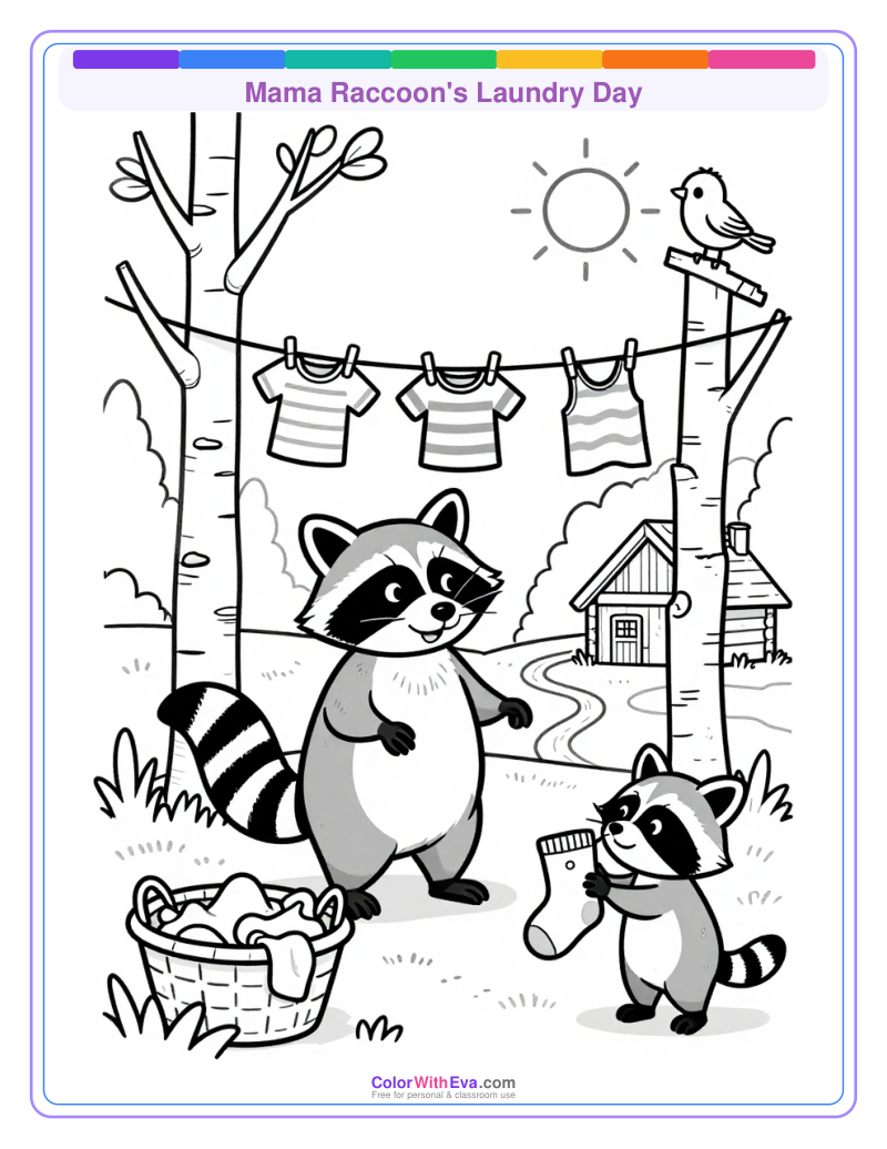 Mama Raccoon's Laundry Day thumbnail