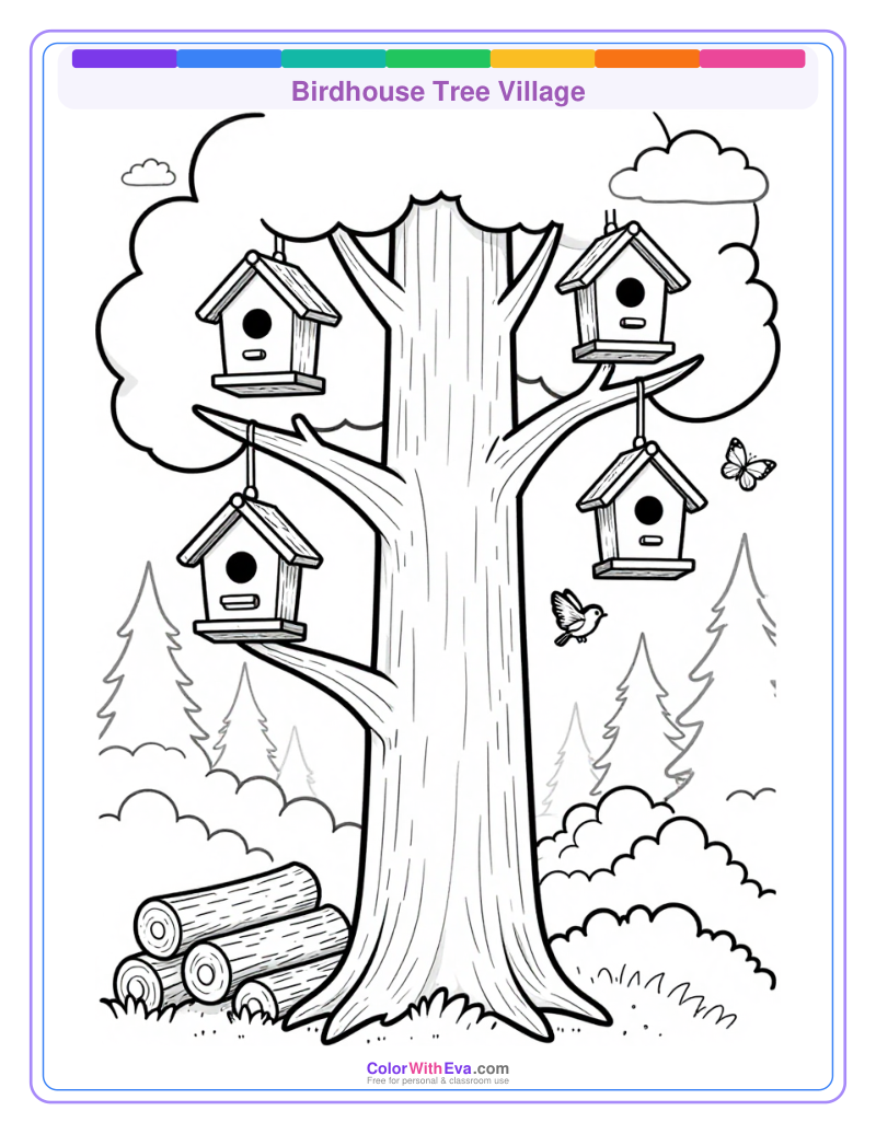 Birdhouse Tree Village preview