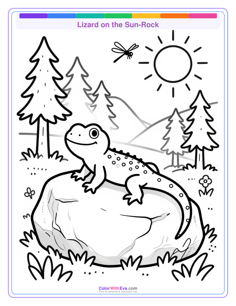 Lizard on the Sun-Rock preview