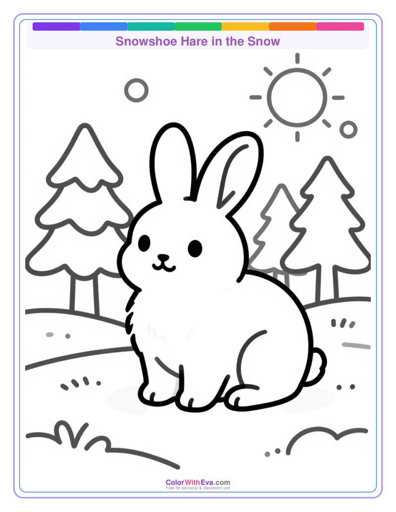 Snowshoe Hare in the Snow preview