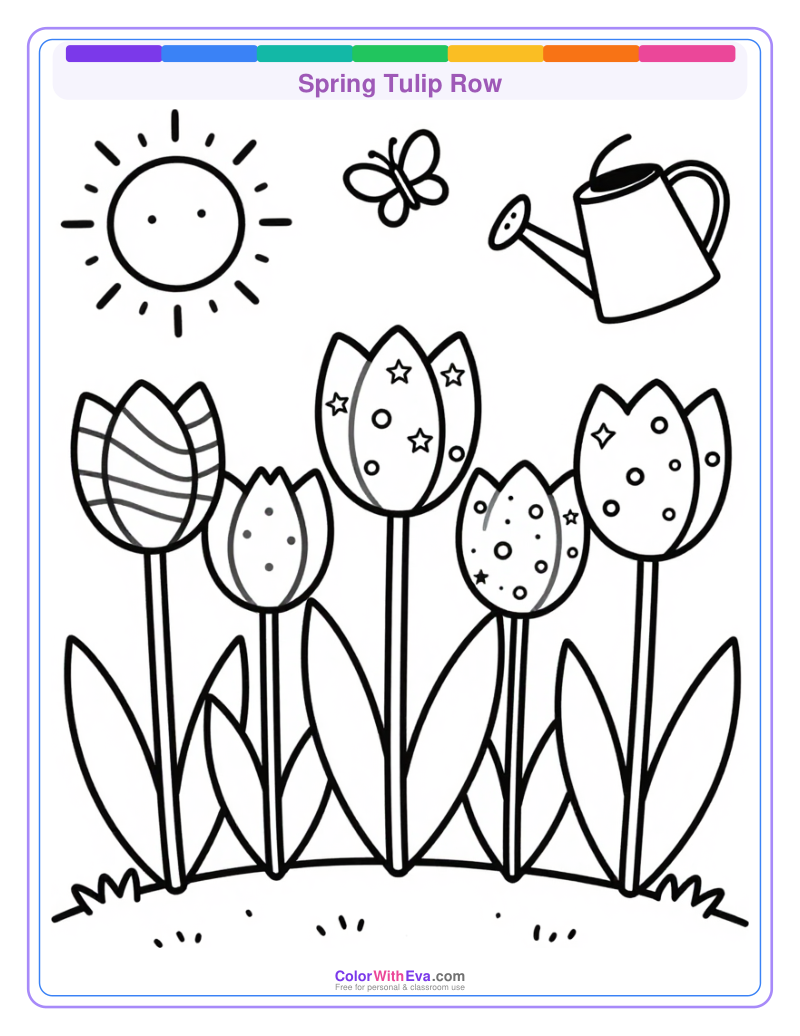 Spring Tulip Row preview