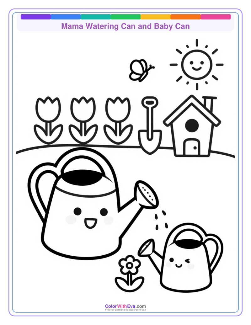 Mama Watering Can and Baby Can thumbnail