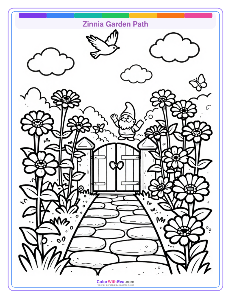 Zinnia Garden Path preview