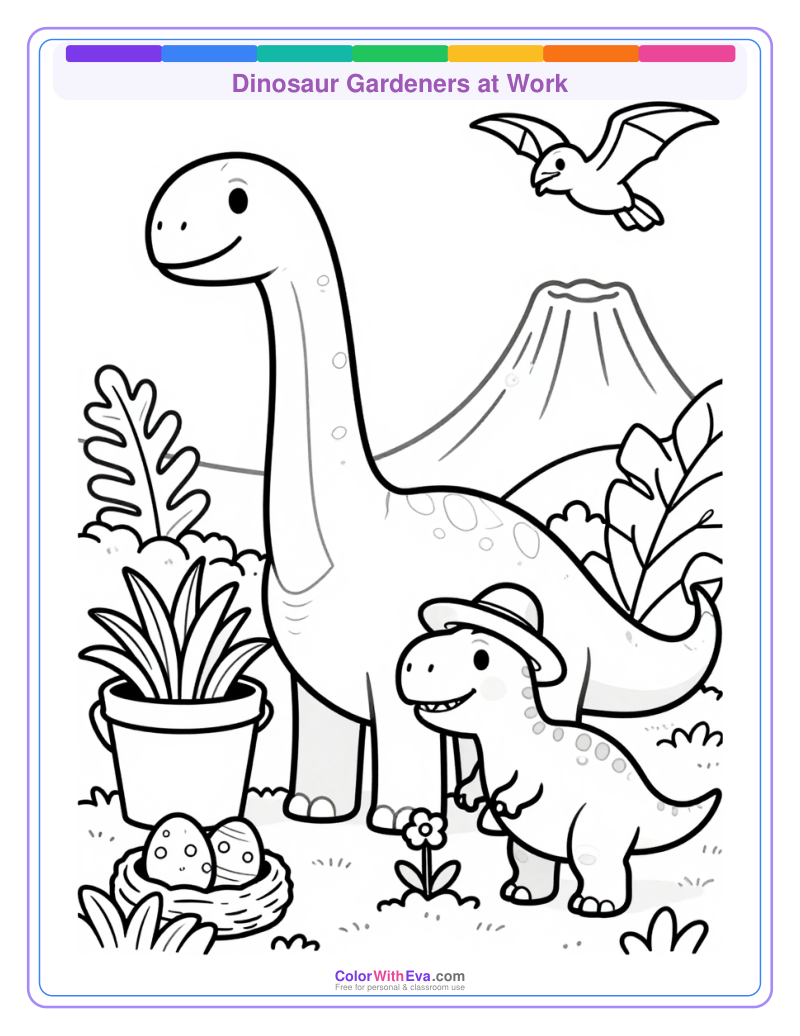 Dinosaur Gardeners at Work thumbnail