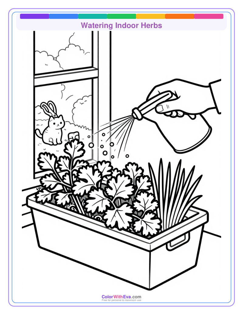 Watering Indoor Herbs preview