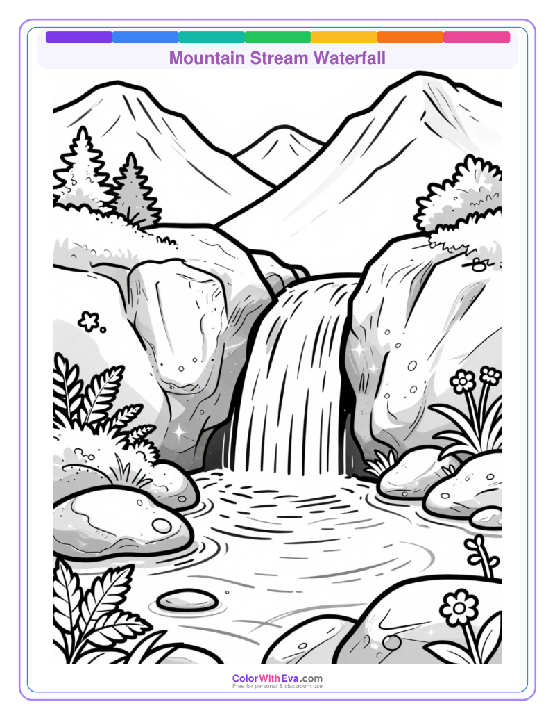 Mountain Stream Waterfall preview