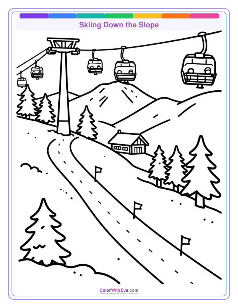 Skiing Down the Slope preview