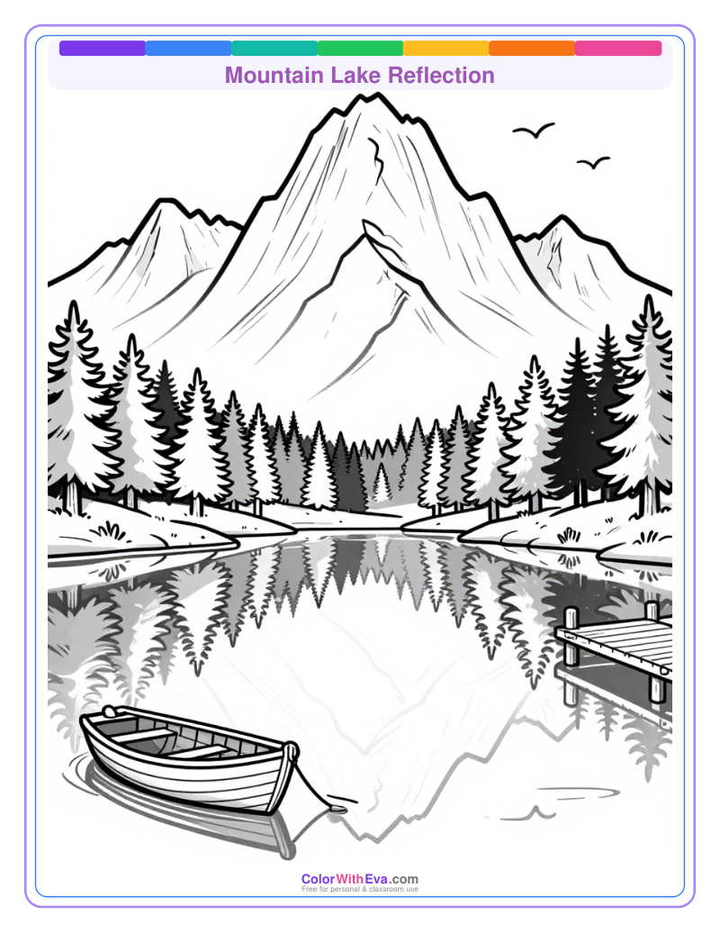 Mountain Lake Reflection preview