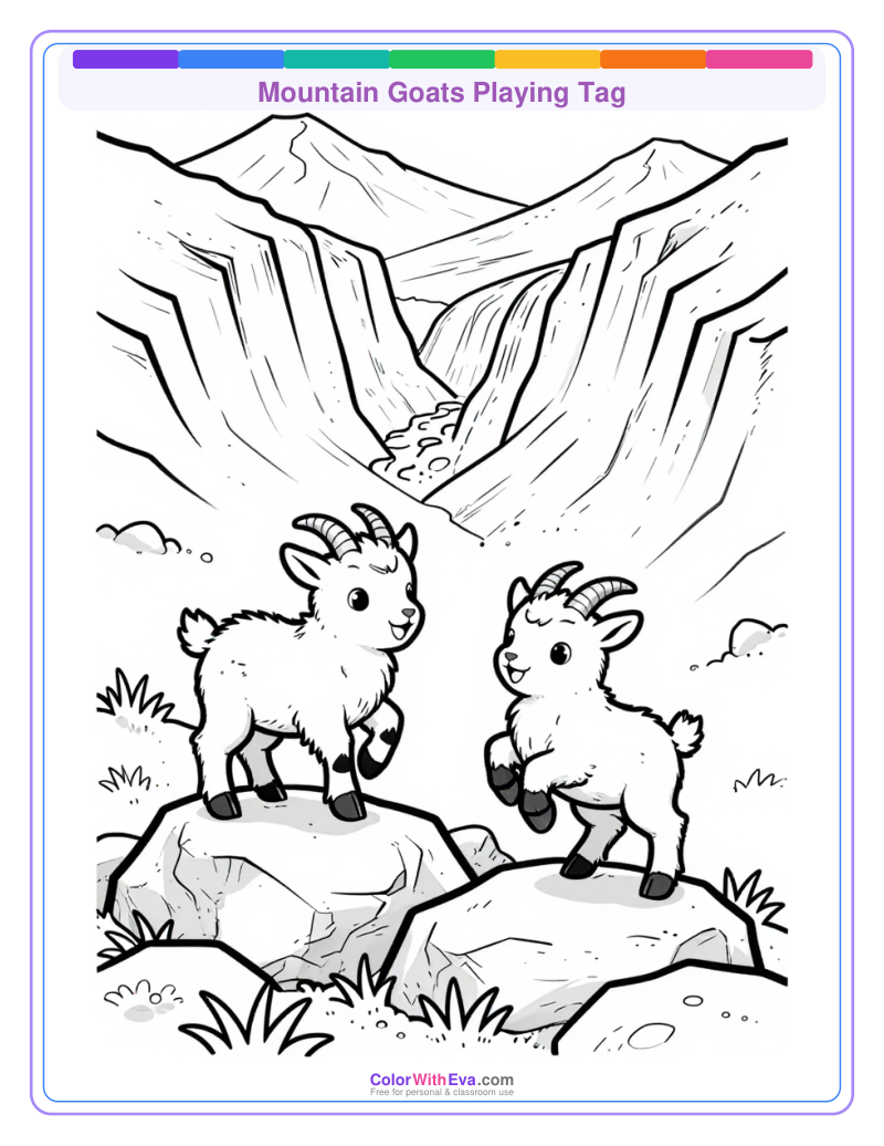 Mountain Goats Playing Tag thumbnail