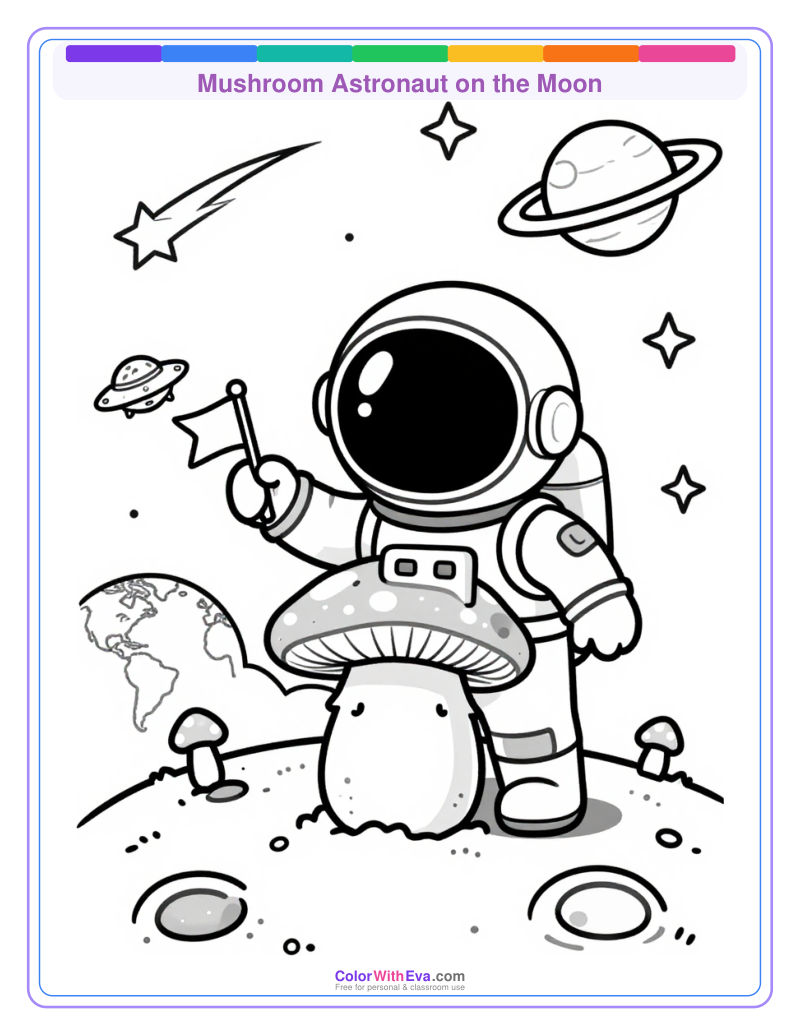 Mushroom Astronaut on the Moon thumbnail
