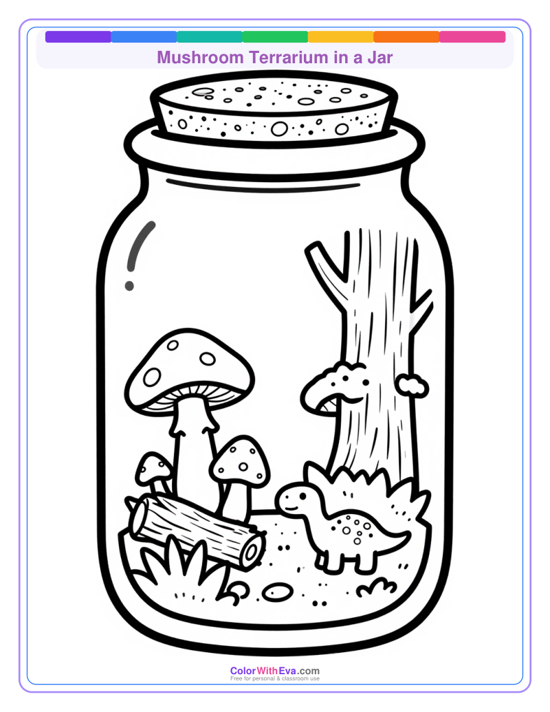 Mushroom Terrarium in a Jar preview