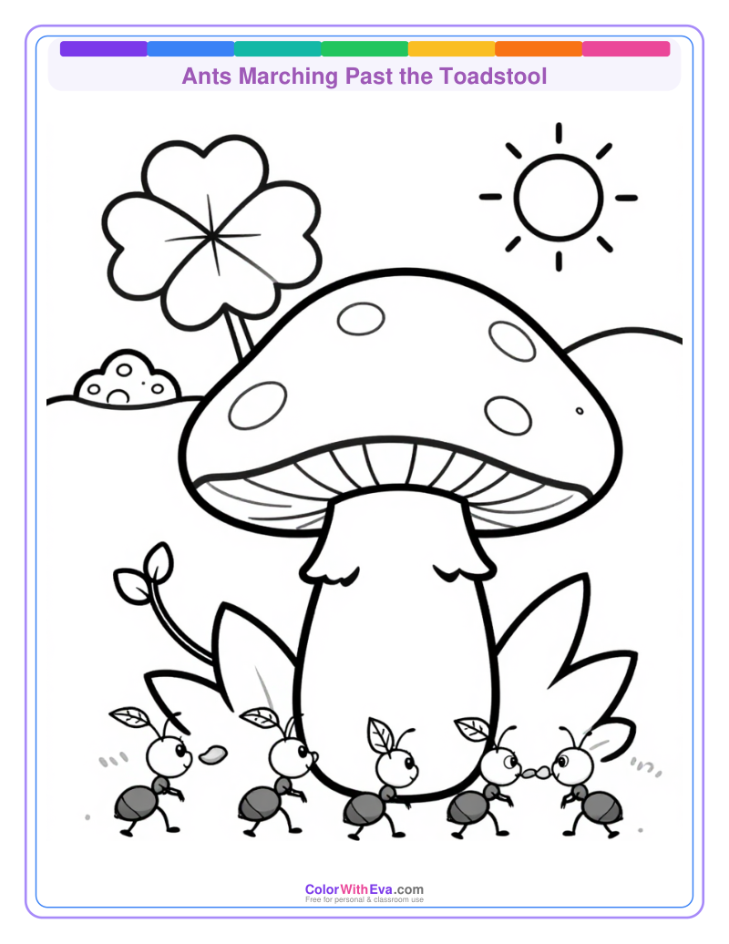 Ants Marching Past the Toadstool preview