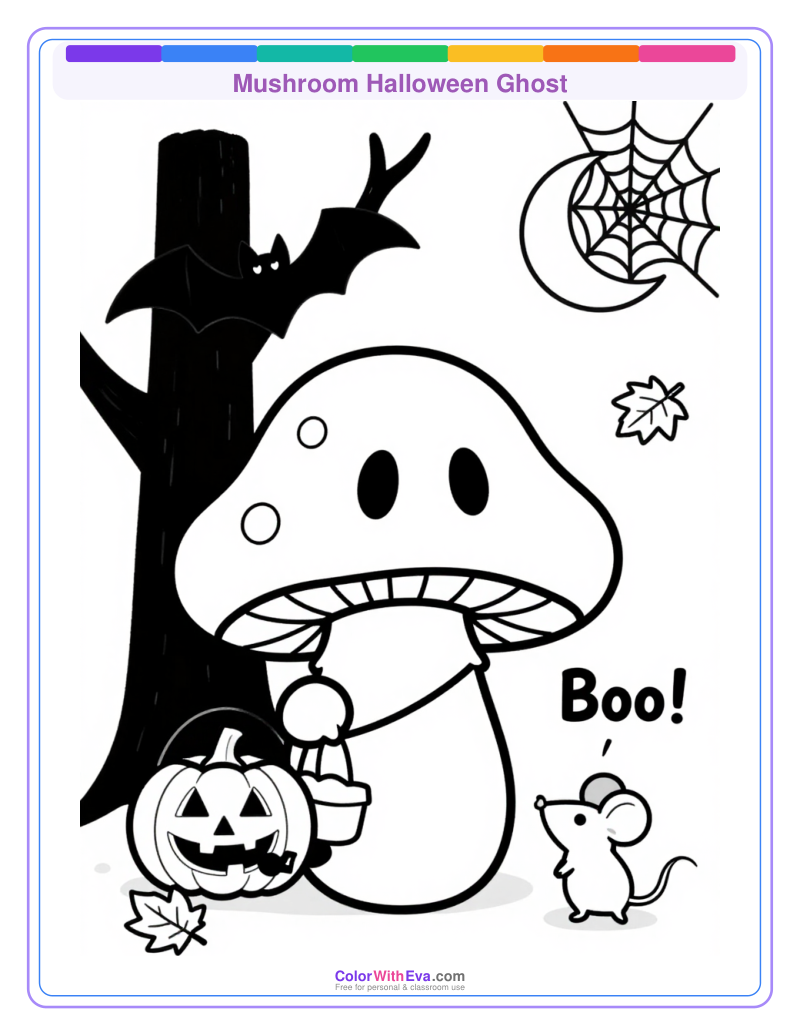 Mushroom Halloween Ghost thumbnail