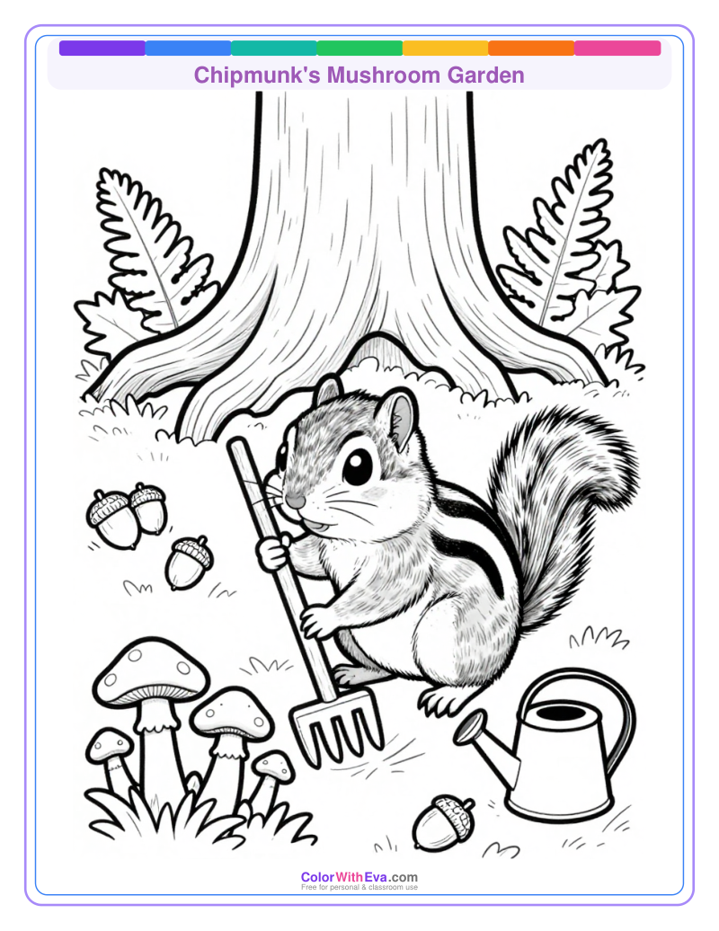 Chipmunk's Mushroom Garden preview