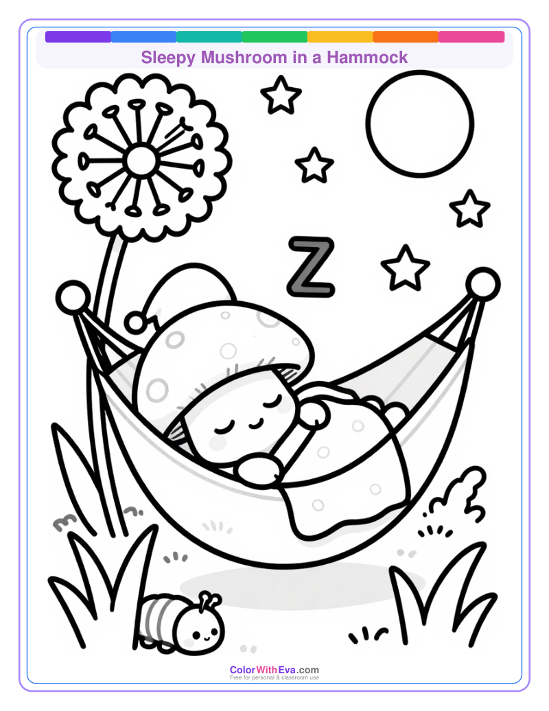 Sleepy Mushroom in a Hammock thumbnail
