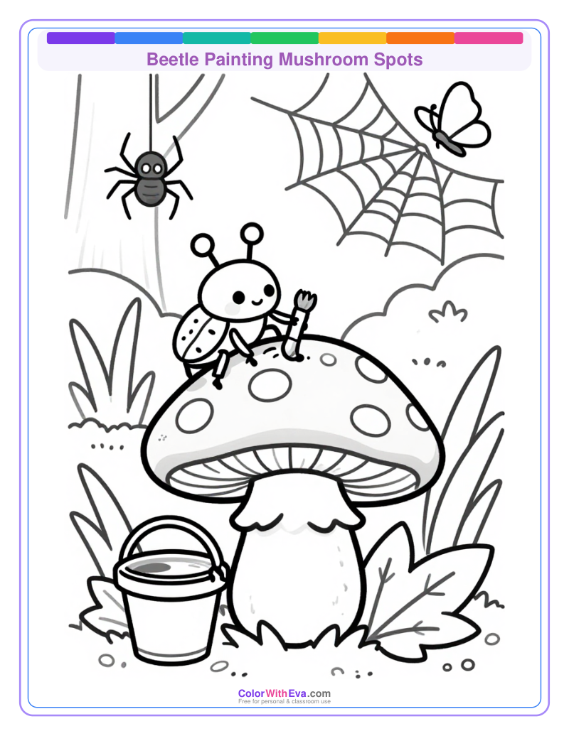 Beetle Painting Mushroom Spots preview